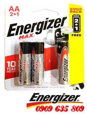 Energizer E91-BP3, Pin AA Energizer Max E91BP3 AAlkaline 1.5v Made in Singapore